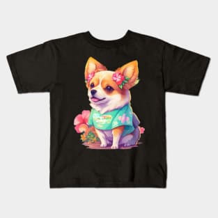 Dog Hawaiian Kids T-Shirt